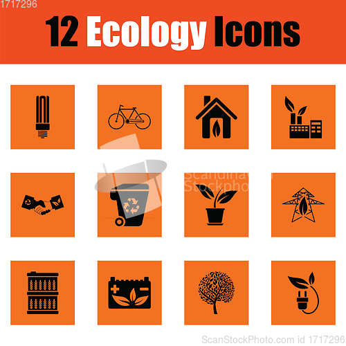 Image of Ecology icon set