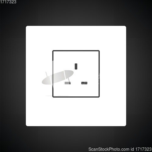 Image of Great britain electrical socket icon