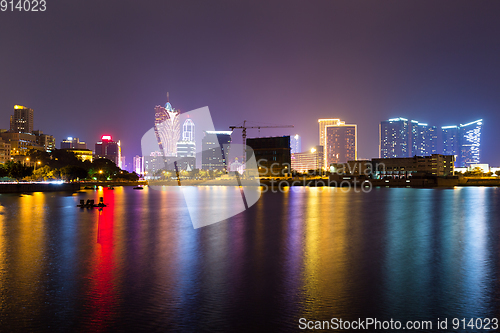 Image of Macao skyline night