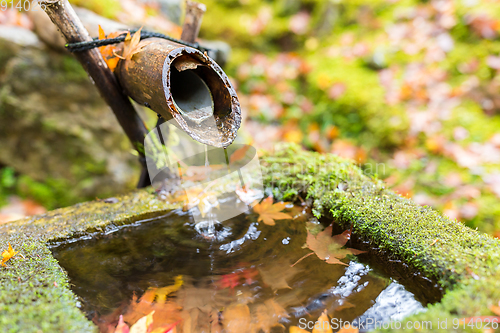 Image of Ladle water in a Japanese temple