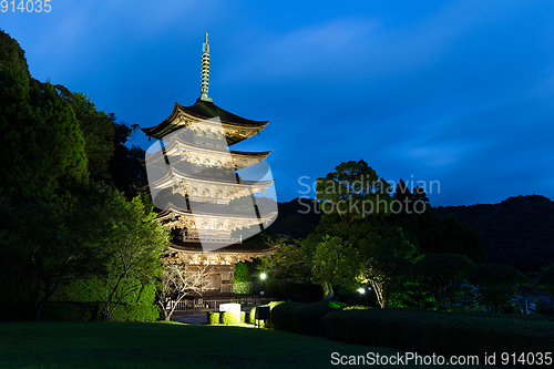 Image of Rurikoji Temple Pagoda in Japan