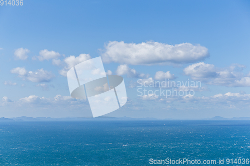 Image of Perfect sky and water of ocean