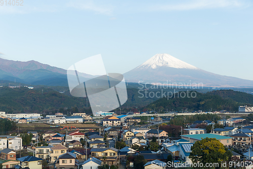 Image of Mount Fuji and Shizuoka town 