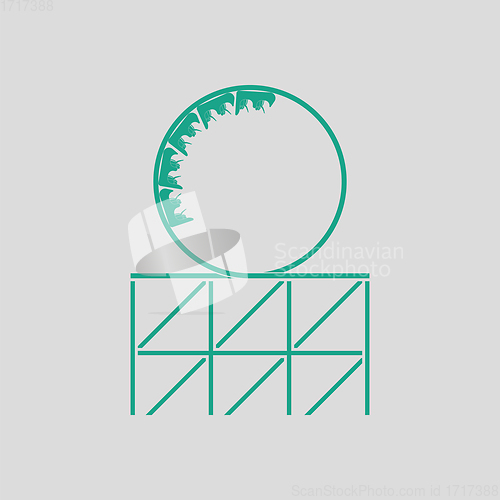 Image of Roller coaster loop icon