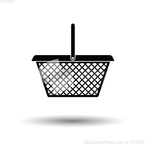 Image of Supermarket shoping basket icon