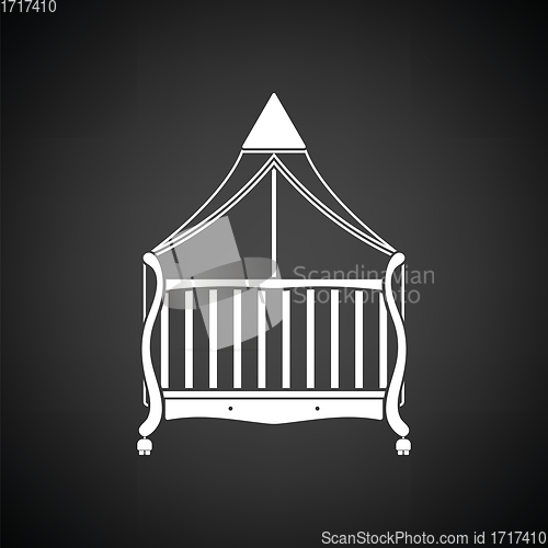 Image of Crib with canopy icon