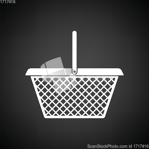 Image of Supermarket shoping basket icon