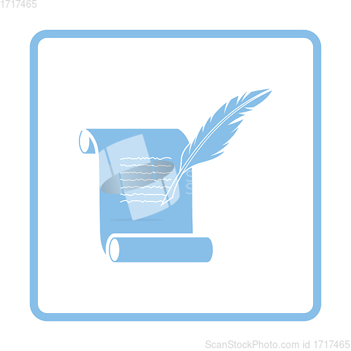 Image of Feather and scroll icon