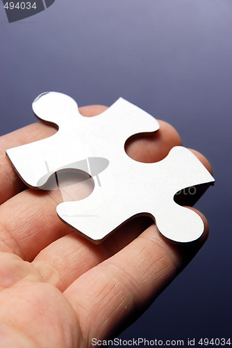 Image of Hand holding a puzzle piece