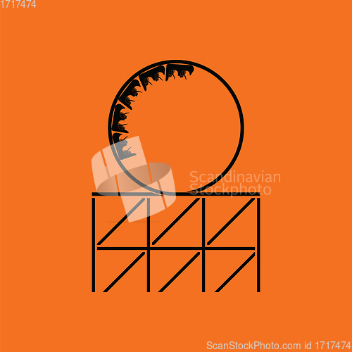 Image of Roller coaster loop icon