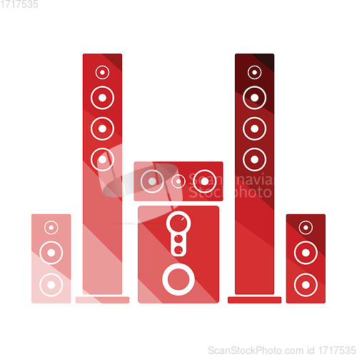 Image of Audio system speakers icon
