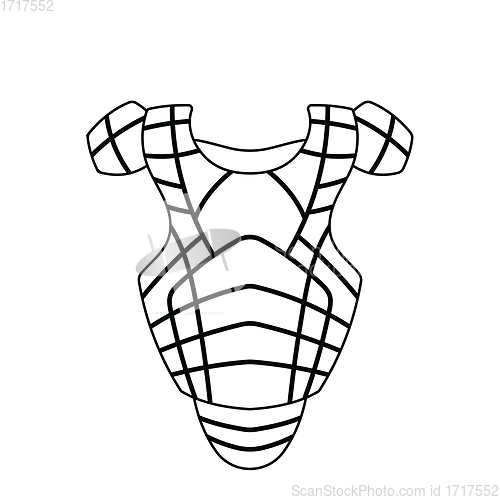 Image of Baseball chest protector icon