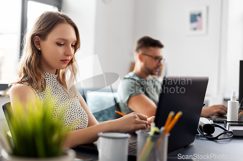Image of business team or startuppers working at office