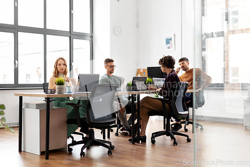 Image of business team or startuppers working at office