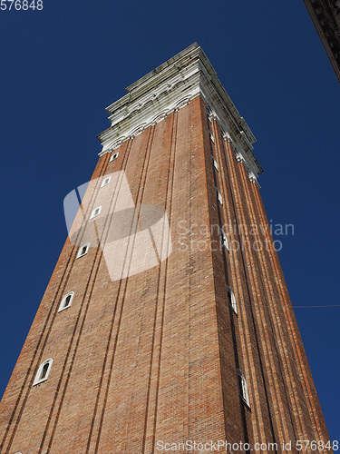 Image of St Mark campanile in Venice