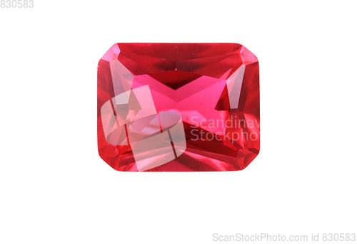 Image of ruby mineral isolated