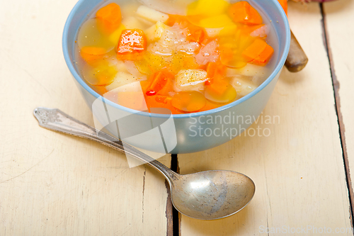 Image of Traditional Italian minestrone soup