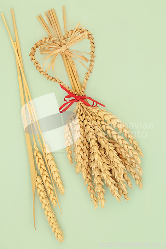 Image of Traditional Straw Corn Dolly Fertility Harvest Symbol