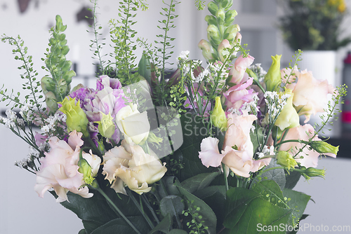 Image of Flower decoration with a bouquet