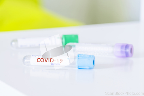 Image of Test tube for the Covid-19 virus