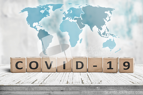 Image of Covid-19 corona virus warning sign