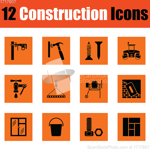 Image of Construction icon set