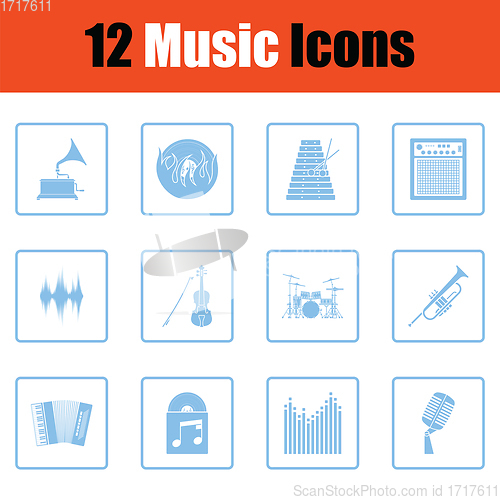 Image of Music icon set