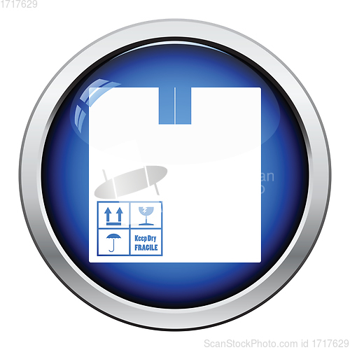 Image of Cardboard package box icon