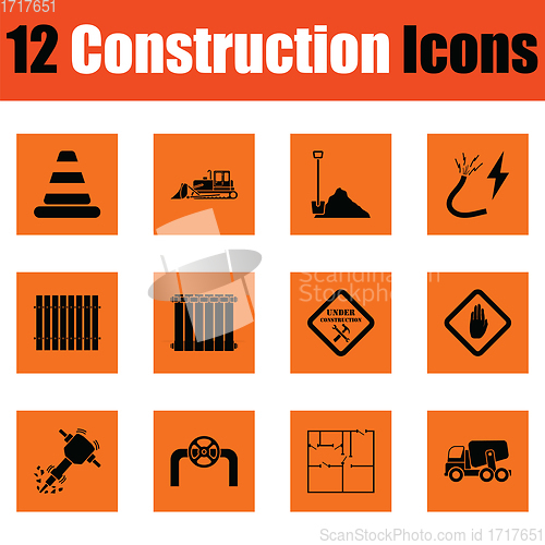 Image of Construction icon set