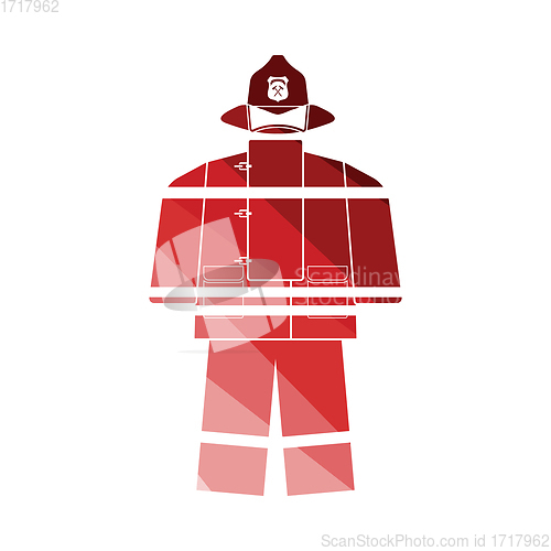 Image of Fire service uniform icon