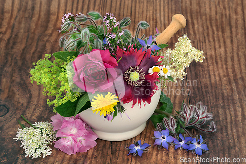 Image of Herbal Flower Medicine for Alternative Plant Based Remedies 