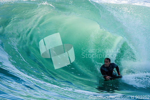 Image of Bodyboarder in action