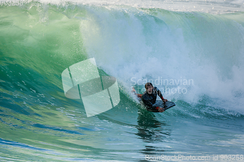 Image of Bodyboarder in action