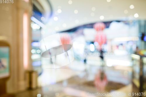 Image of Defocused of shopping mall