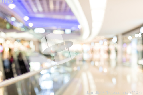 Image of Blurred image of shopping mall