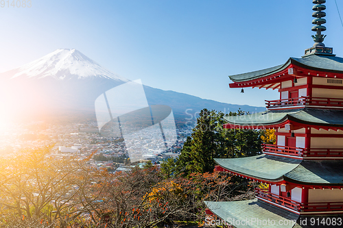 Image of Mountain Fuji and Chureito Pagoda