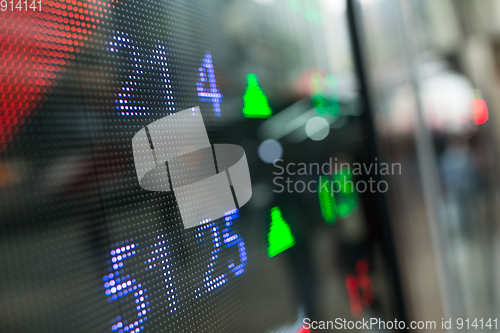 Image of Stock market display