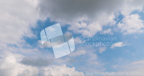 Image of cloudy morning sky, nature background