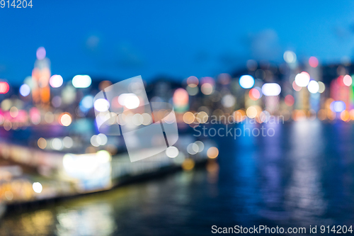 Image of Blur view of Hong Kong