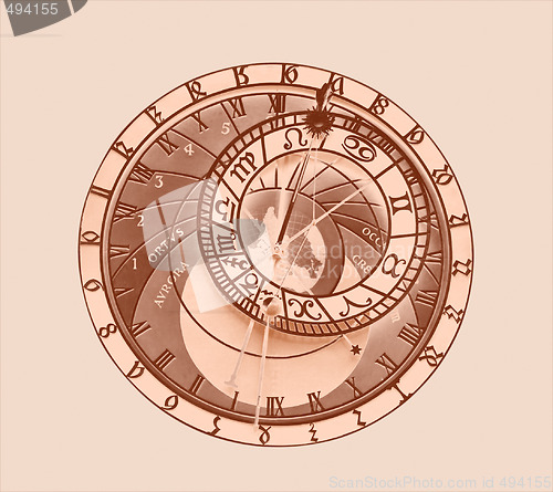 Image of Astronomical clock-design element