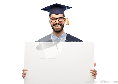 Image of graduate student or bachelor with white board