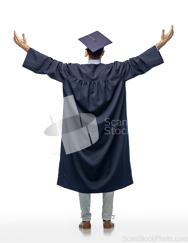 Image of graduate student or bachelor celebrating success