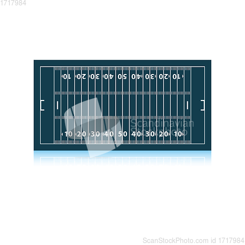 Image of American football field mark icon