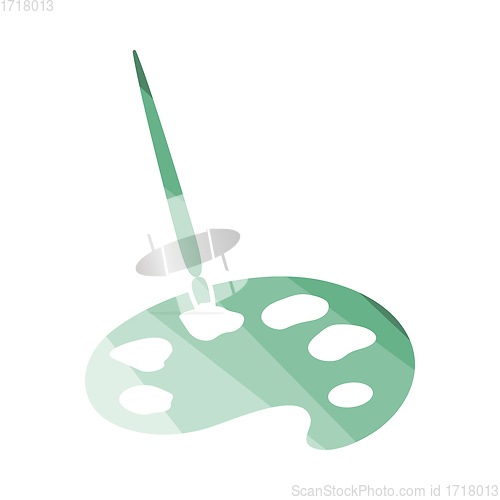 Image of School Palette With Brush Icon