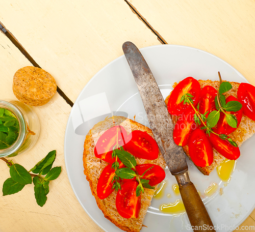 Image of Italian tomato bruschetta