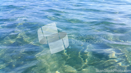 Image of Clear turquoise sea water