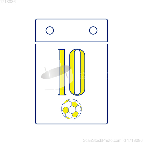 Image of Icon of football  calendar