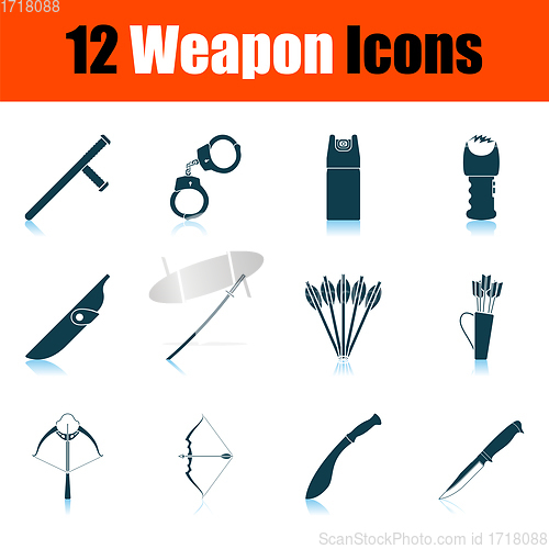 Image of Set of 12 Weapon Icons