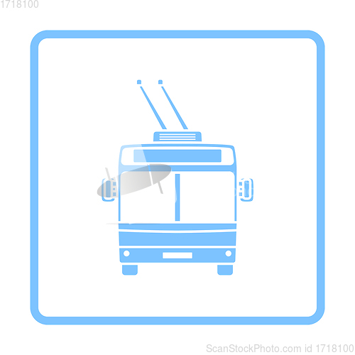 Image of Trolleybus Icon Front View