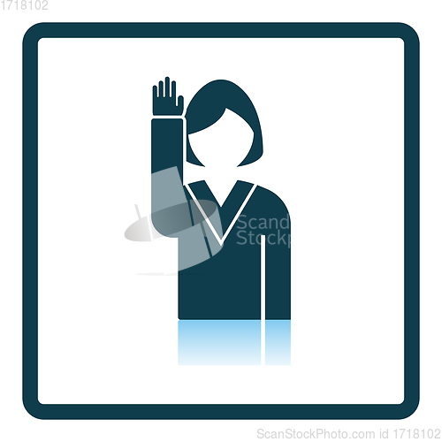 Image of Voting Lady Icon